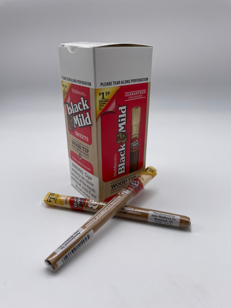 Black & Mild single Plastic Tip